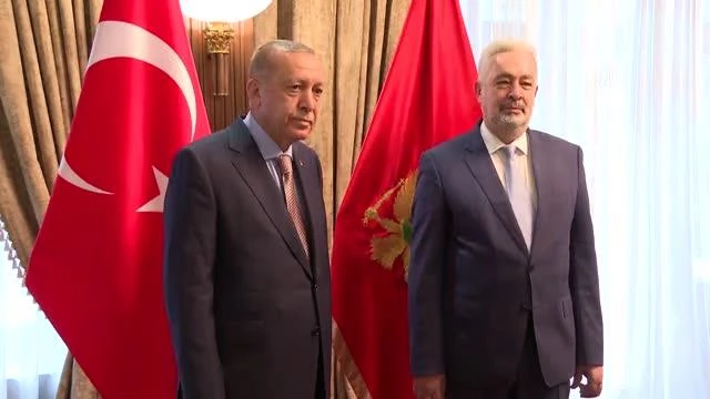 Son dakika haber... Cumhurbaşkanı Erdoğan, Karadağ Başbakanı Krivokapiç'i kabul etti