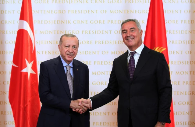 Cumhurbaşkanı Erdoğan, Karadağlı mevkidaşı Djukanovic ile görüştü