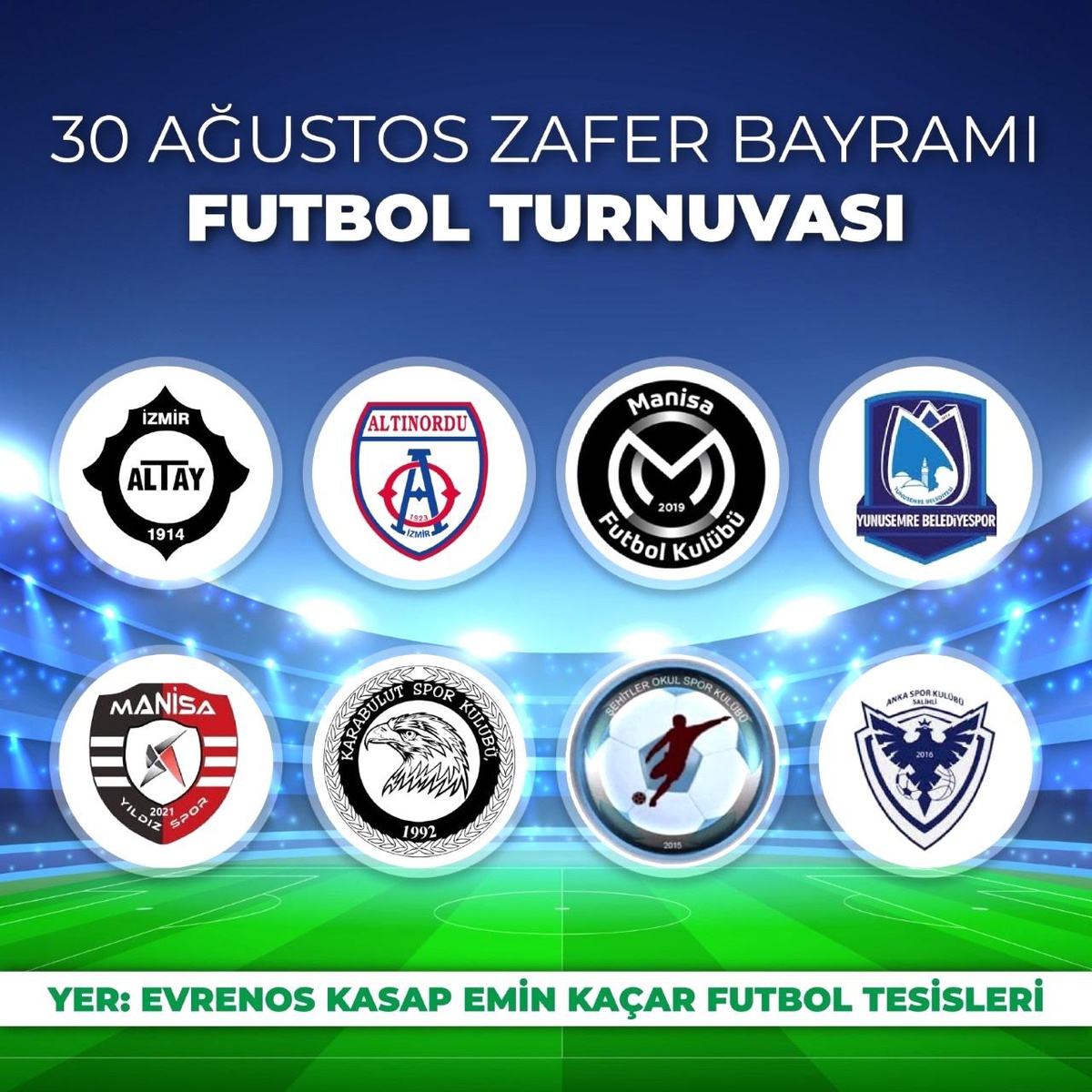 Yunusemre'de Zafer Bayramı Futbol Turnuvası düzenlenecek - Vimarsana News
