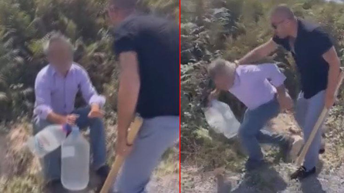 Eşeğe tecavüz etmeye kalkıştığı iddia edilen şoförü sopalarla dövdüler! O anlar cep telefonu kamerasına yansıdı