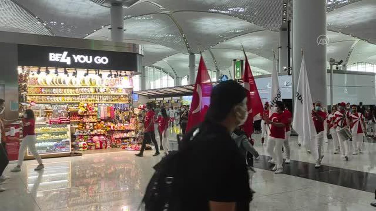 İstanbul Havalimanı'nda 30 Ağustos Zafer Bayramı coşkusu