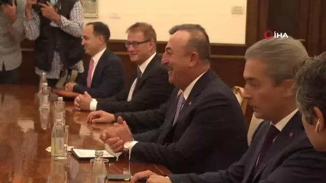 Bakan Çavuşoğlu, Sırbistan Devlet Lideri Vuçiç ile görüştü