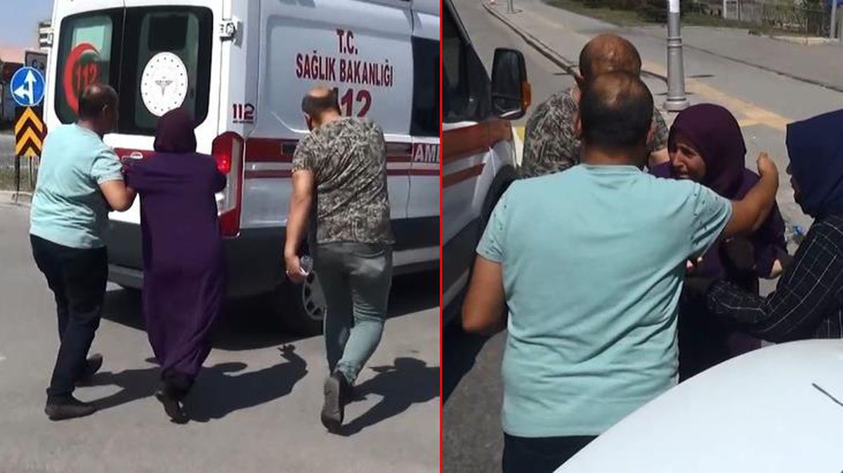 Kaza yapan kocasını öldü sanıp ambulansın peşinden koştu