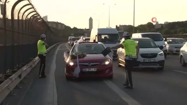 Düğüne yetişmek için emniyet şeridini kullanınca cezayı yedi: Çok acelemiz vardı