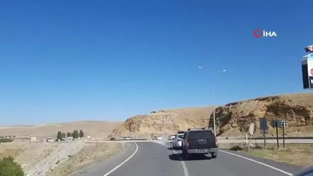 Kaymakam'a konvoylu uğurlama