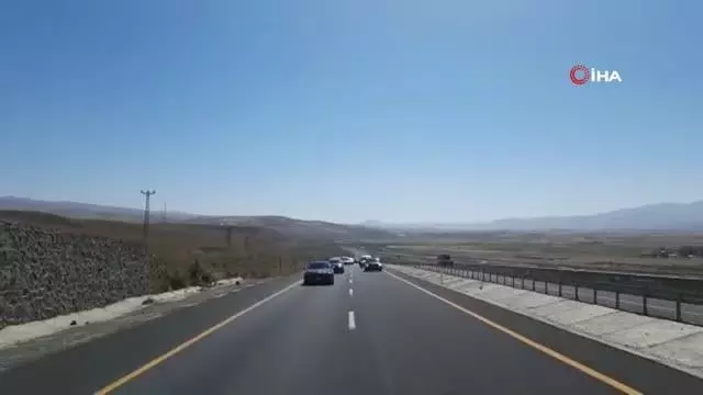 Kaymakam'a konvoylu uğurlama