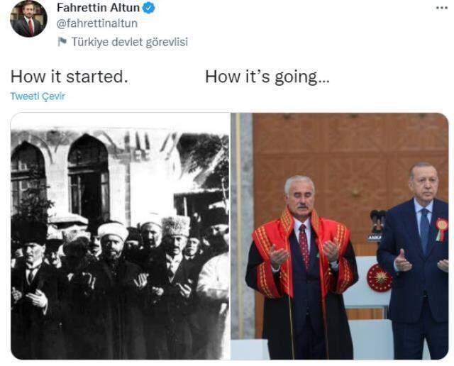 Fahrettin Altun'dan Yargıtay binasının dualı açılış merasimine gelen tenkitlere "Atatürk"lü karşılık