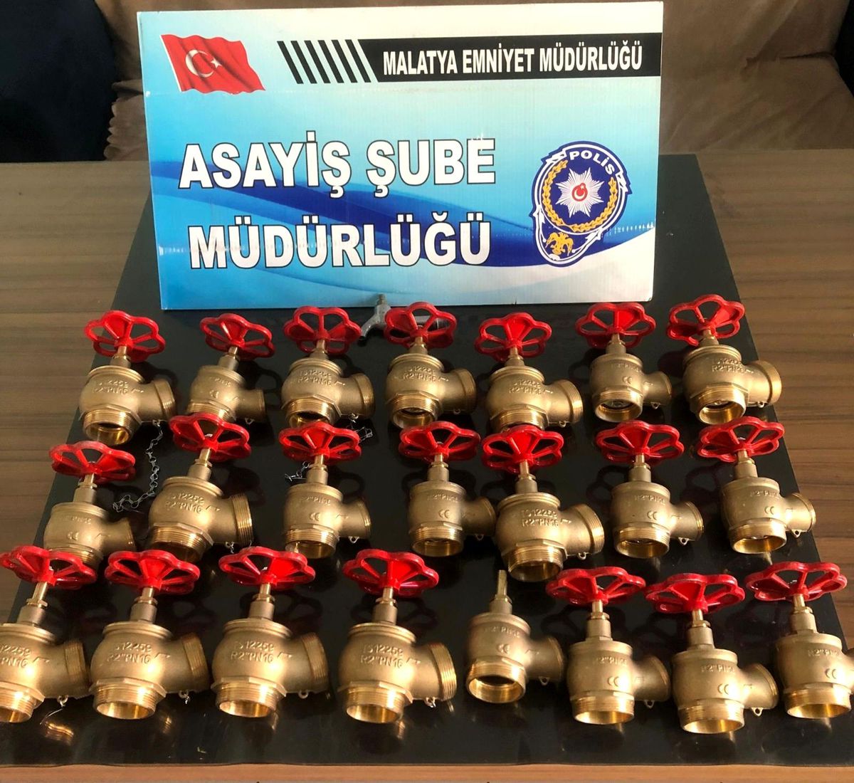 Vana çalan hırsızlar, çaldıklarıyla birlikte yakalandı