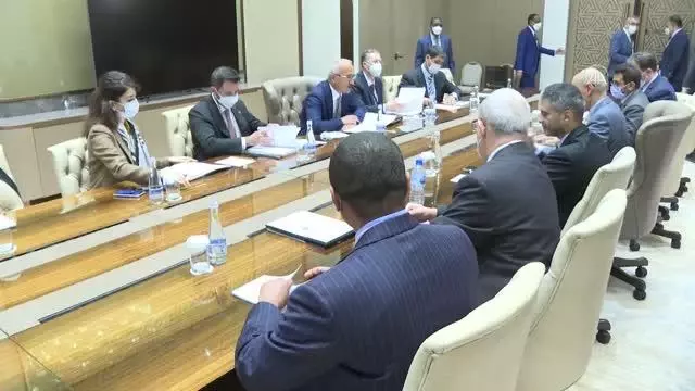 Son dakika haberleri... Bakan Elvan, Özbekistan'da İslam Kalkınma Bankası yönetimiyle bir araya geldi Açıklaması