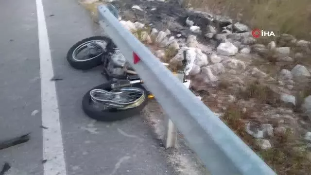 Otomobil motosiklete çarptı: 1 yaralı