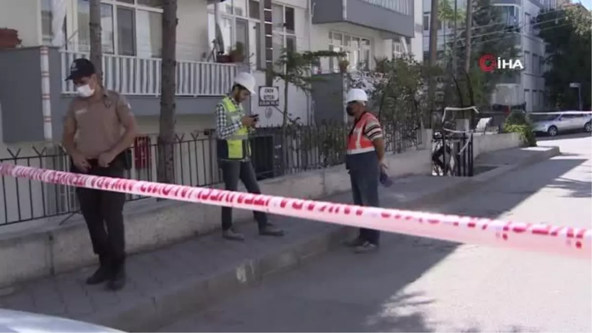 Başkentte taşıyıcı kolonlarında çatlak oluşan bina tamamen boşaltıldı