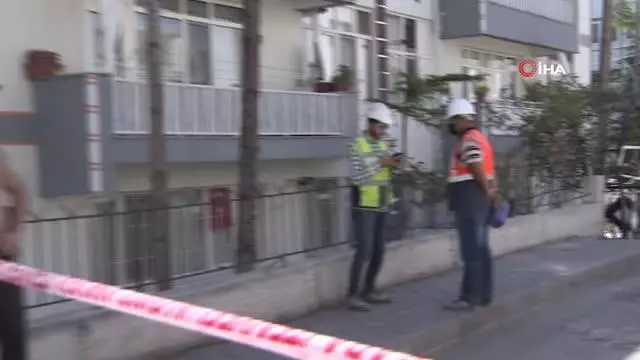 Başkentte taşıyıcı kolonlarında çatlak oluşan bina tamamen boşaltıldı