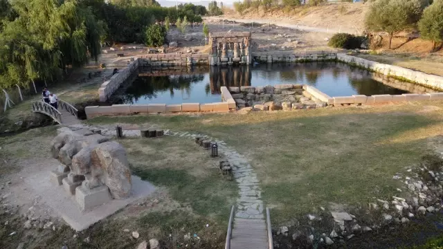 Konya'daki Hitit su anıtı tarihi ve mimarisiyle ilgi çekiyor