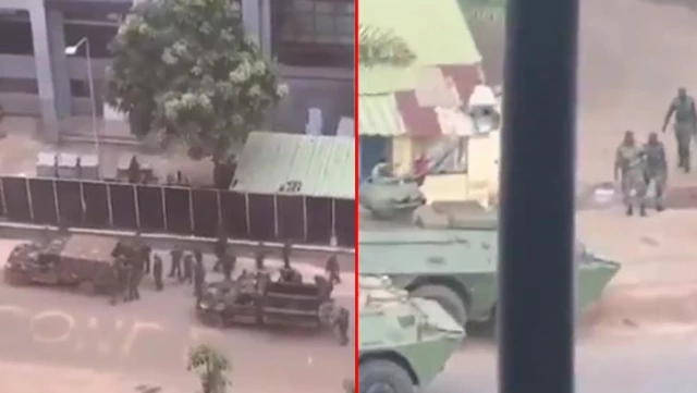 Gine'de darbe girişimi! Askerler sokağa indi, kent merkezine girişler kapatıldı