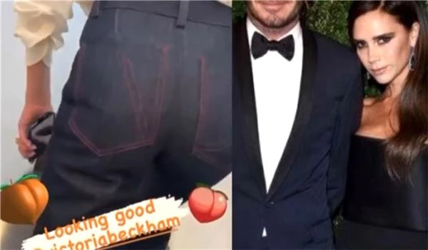 Victoria Beckham, eşi David Beckham'ın kalçasını "Rica ederim" diyerek paylaştı