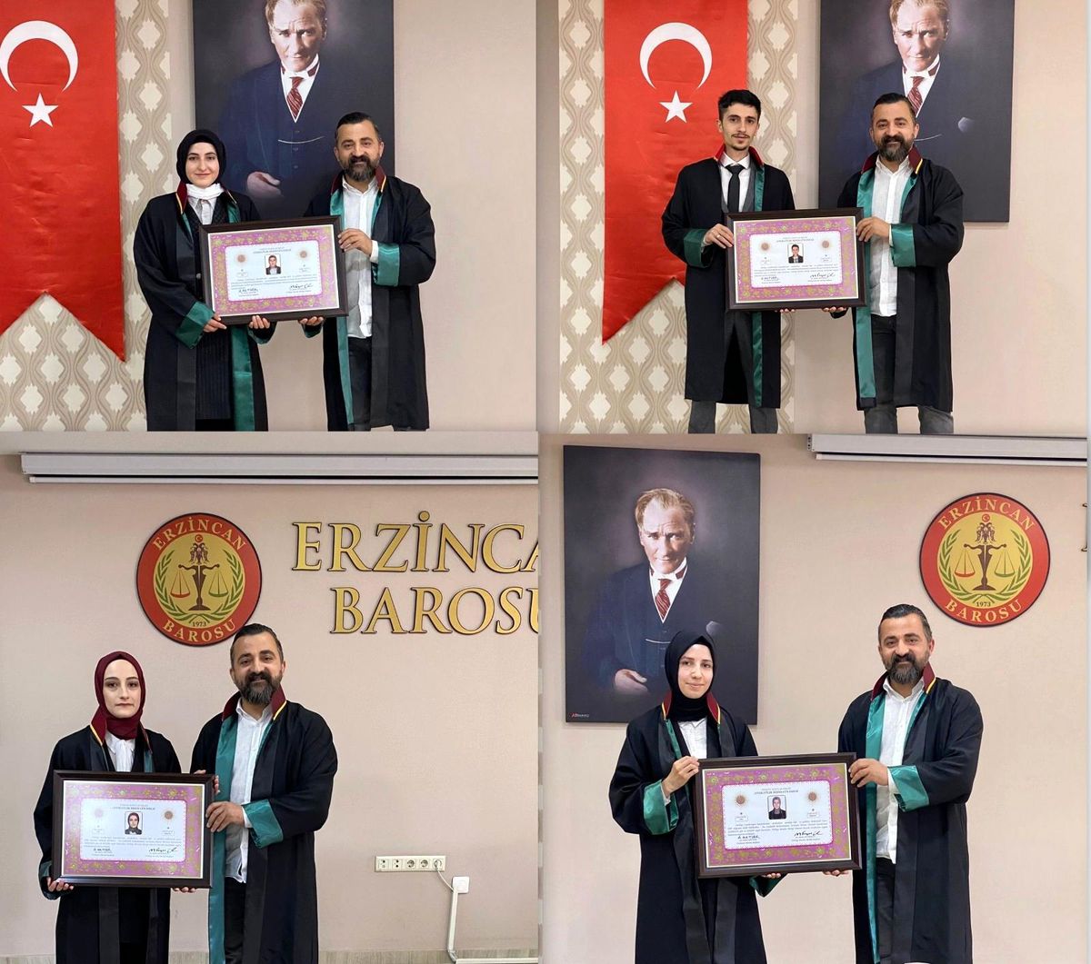 Stajyer avukatlar ruhsatnamelerini aldılar