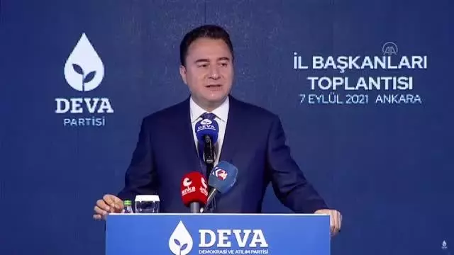 DEVA Partisi Genel Lideri Babacan, 5. Vilayet Liderleri Toplantısı'nda konuştu