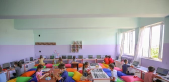 Diyarbakır'da çocukların yüz yüze eğitime motivasyonu için 'mola sınıfı' hazırlandı