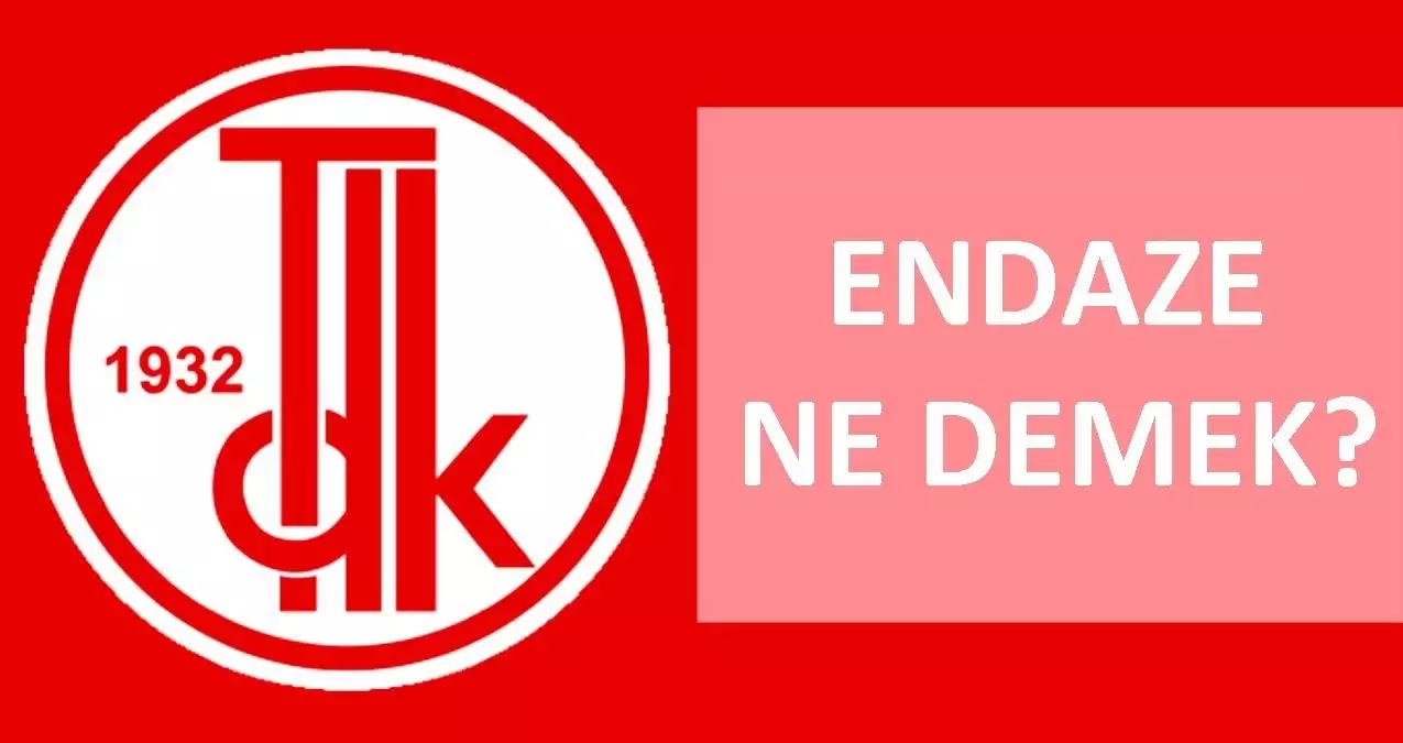 Endaze ne demek? TDK'ya göre Endaze nedir, ne demektir? Endaze ne anlama geliyor?