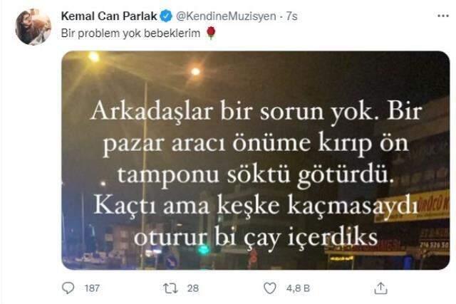 Kendine Müzisyen trafik kazası geçirdi!