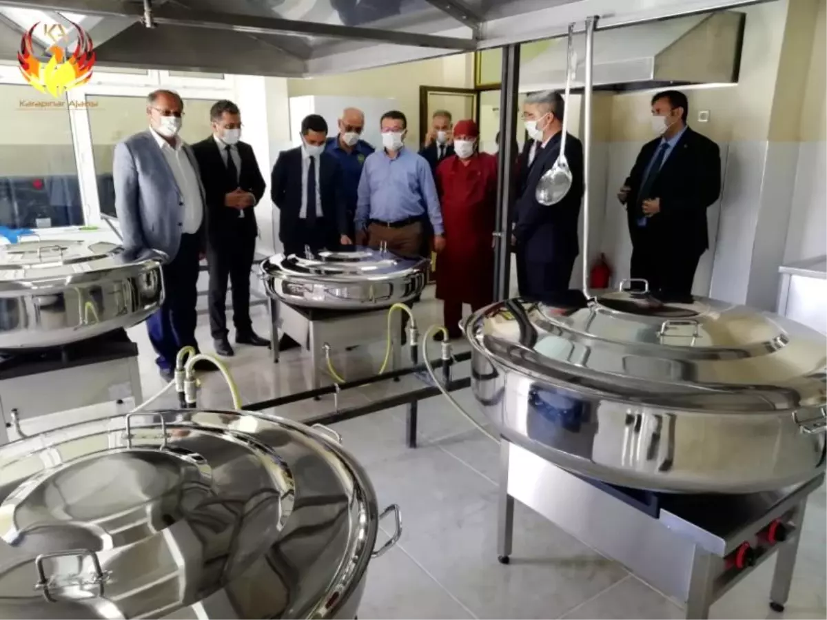 Konya Kapapınar'da Öğretmen Evi ve İlçe Milli Eğitim Müdürlüğü tarafından kurulan aşevi açılışı yapıldı