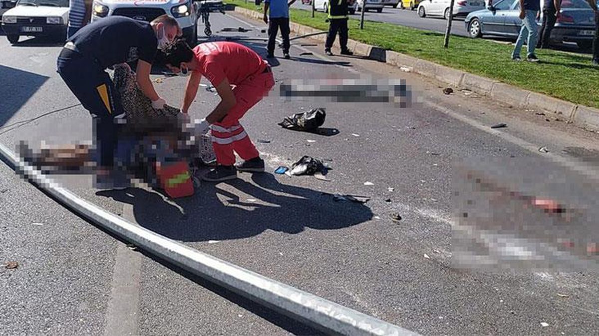 Yoldan çıkan otomobil ikiye bölündü: 2 ölü, 2 yaralı