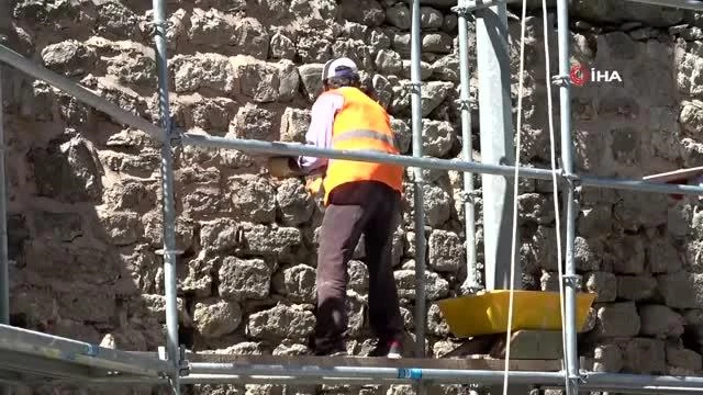 Sinop'ta kale surlarında onarım başladı