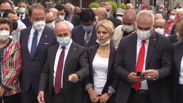 CHP'nin 98. kuruluş yıl dönümü dolayısıyla tören düzenlendi