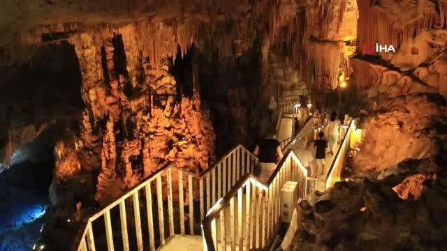 Gilindire Mağarası'na ziyaretçi akını
