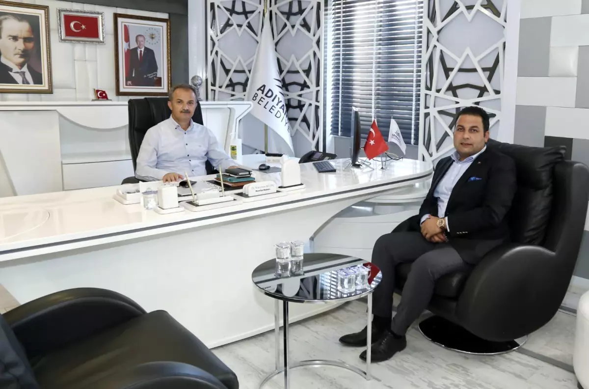 GÖLBAŞI BELEDİYE BAŞKANI YILDIRIM'DAN, BAŞKANIMIZA ZİYARET