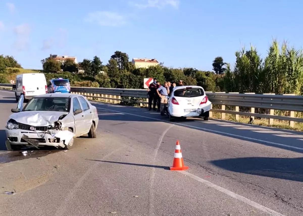 Samsun'da trafik kazası: 2 yaralı