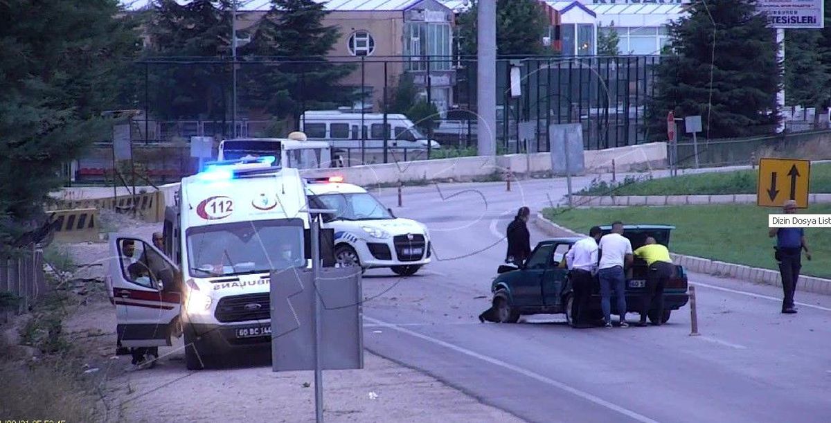Son dakika haberi! Tokat'ta yürekleri ağza getiren kazalar güvenlik kameralarına yansıdı