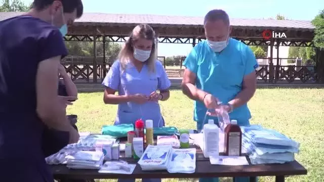 Yangından yaralı kurtulan eşek iyileşince emekliye ayrılacak