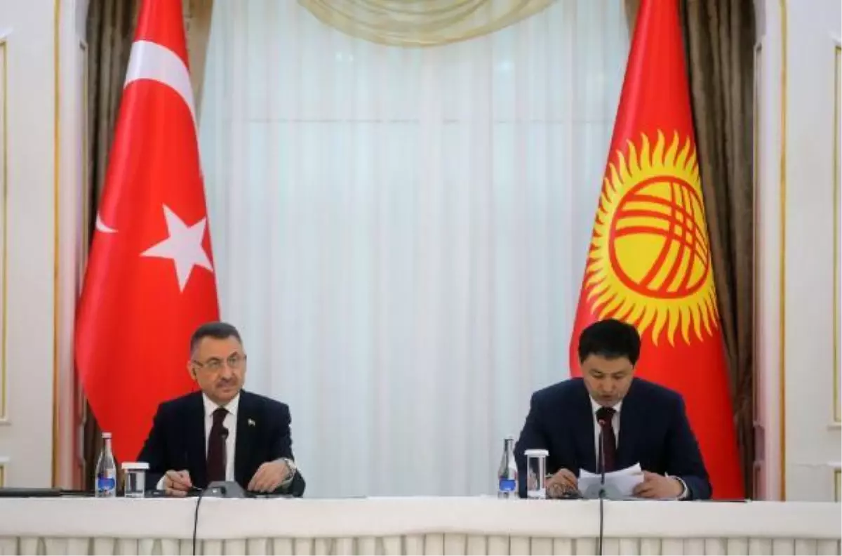 Cumhurbaşkanı Yardımcısı Oktay, Kırgızistan Bakanlar Kurulu Başkanı Maripov ile ortak basın toplantısında konuştu