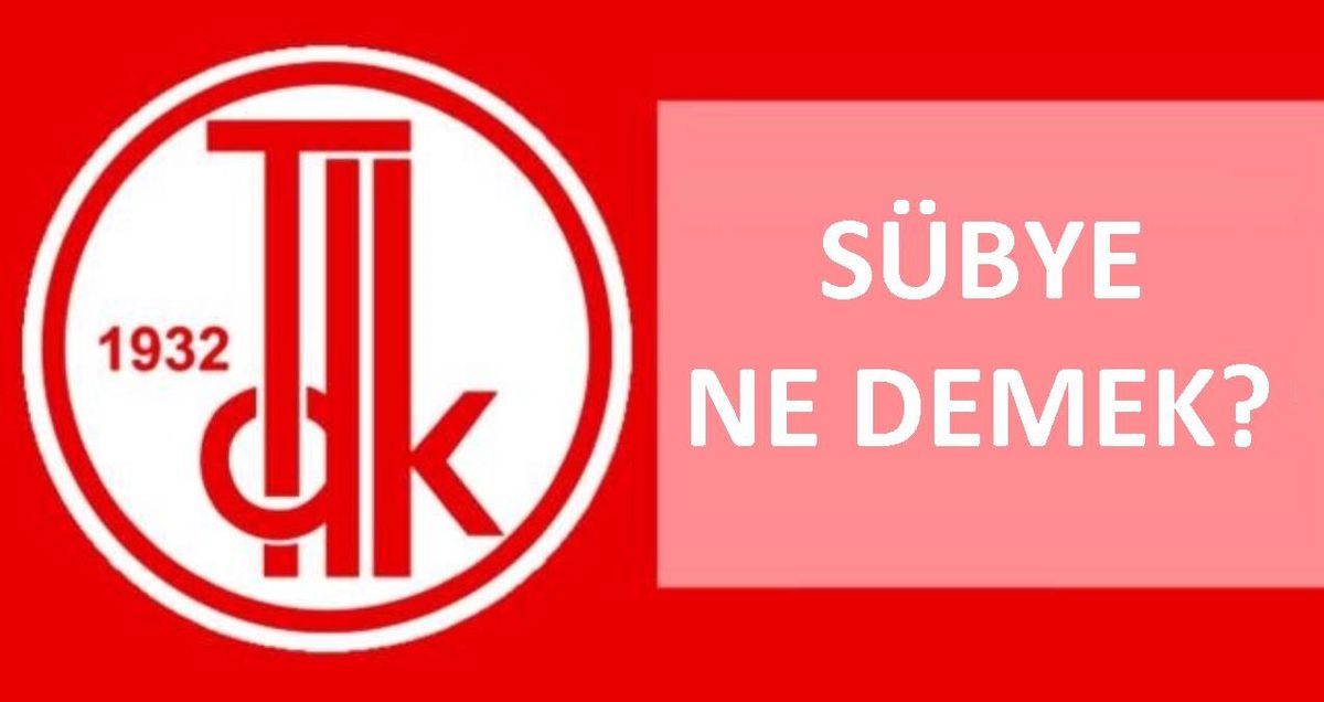 Sübye ne demek? TDK'ya göre Sübye nedir, ne demektir? Sübye ne anlama geliyor?