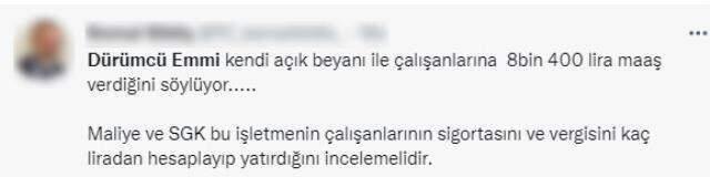 Dürümcü Emmi'nin sahibi '8 bin 400 liraya çalışacak eleman bulamıyorum' dedi, olayın gerçek yüzü bambaşka çıktı