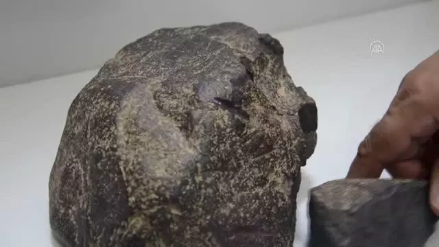 Kır gezisi yapan iki arkadaşın bulduğu taşın meteor olduğu saptandı