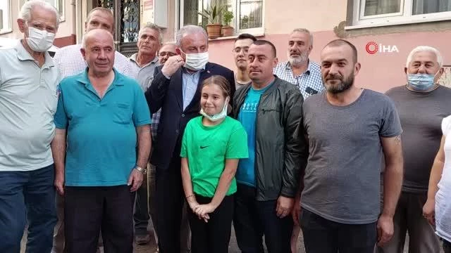 TBMM Başkanı Şentop, Tekirdağ'da çarşı esnafını gezdi