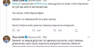 Ömer Çelik: AK Parti Sözcüsü Çelik'ten 12 Eylül darbesinin 41. yılı açıklaması Açıklaması Ömer Çelik: AK Parti Sözcüsü Çelik'ten 12 Eylül darbesinin 41. yılı açıklaması Açıklaması