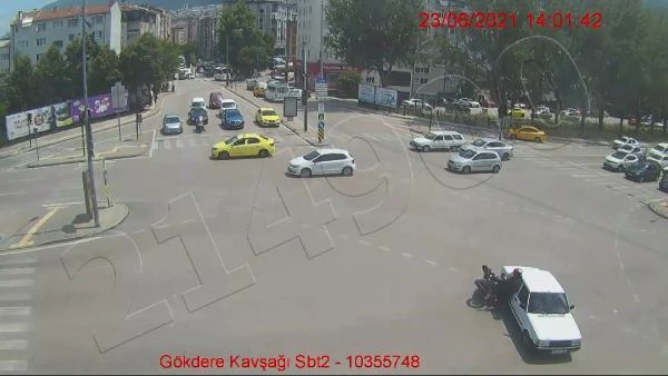 Son dakika... Bursa'da motosiklet kazaları mobese kameralarında