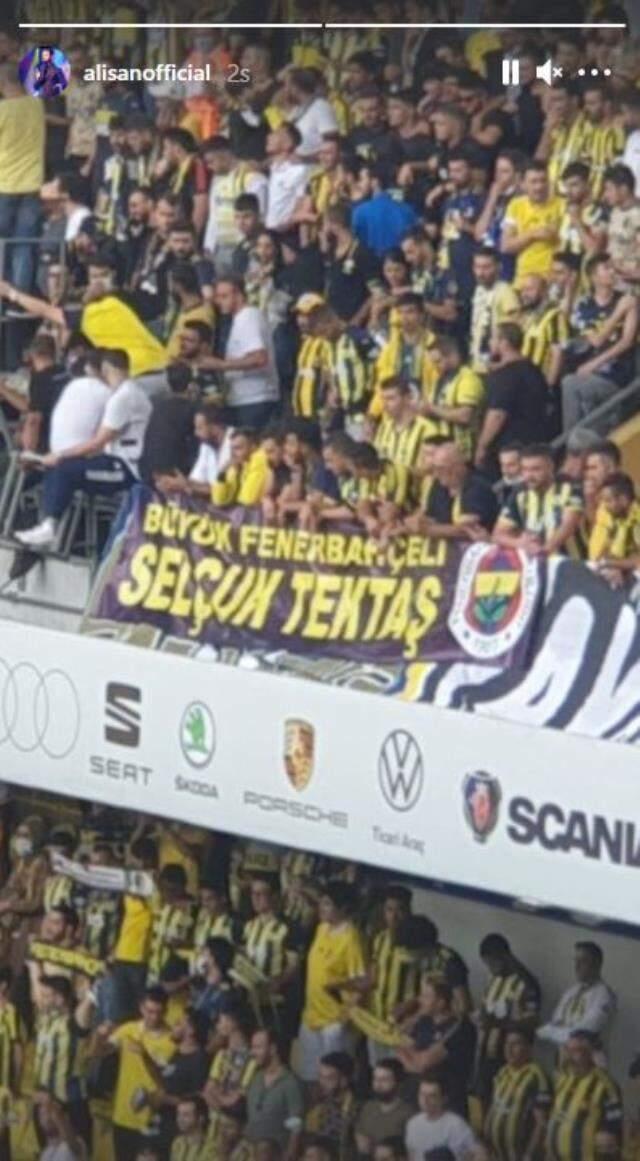 Fenerbahçe taraftarından Alişan'ı duygulandıran Selçuk Tektaş pankartı