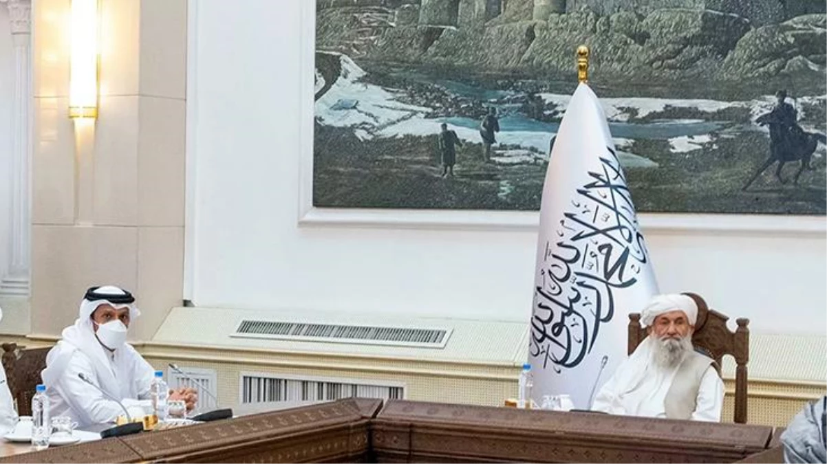 Süreksiz hükümeti açıklayan Taliban'a birinci üst seviye ziyaret Katar'dan geldi