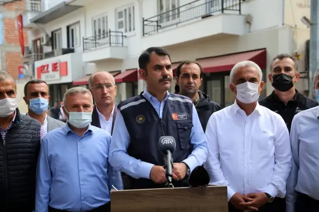 Son dakika haberleri: Çevre ve Şehircilik Bakanı Murat Kurum, Bozkurt'ta konuştu: (1)