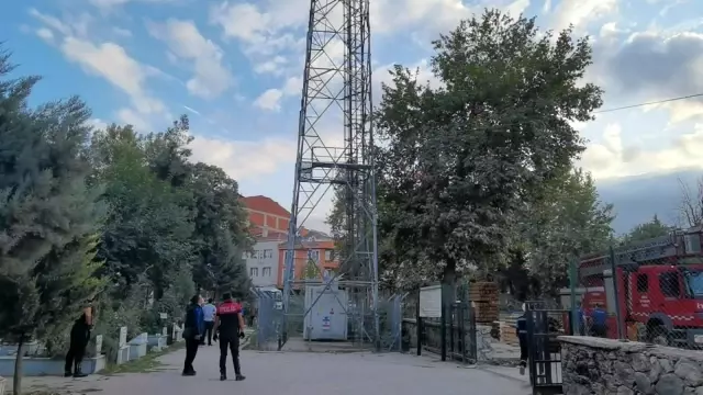 Alkolün etkisiyle çıktığı direkte sızdı