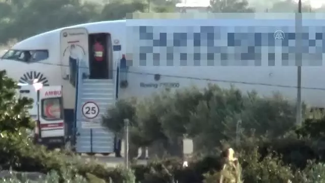 BALIKESİR - Yolcusu rahatsızlanan uçak zorunlu iniş yaptı