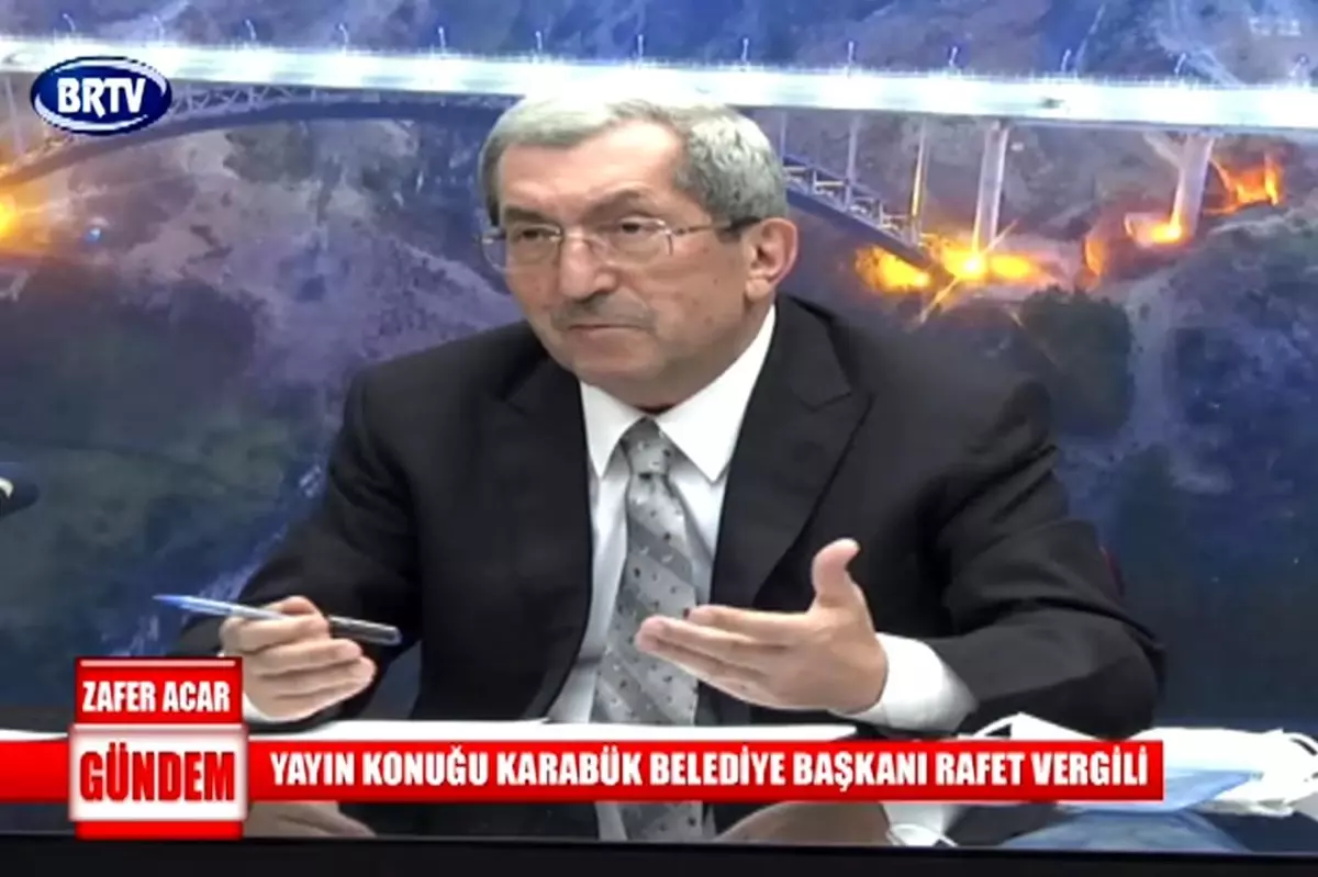 Belediye Başkanı Rafet Vergili BRTV Ekranlarında Önemli Açıklamalarda Bulundu