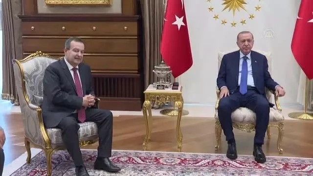 Son dakika haberleri | Cumhurbaşkanı Erdoğan, Sırbistan Ulusal Meclis Lideri Daçiç'i kabul etti