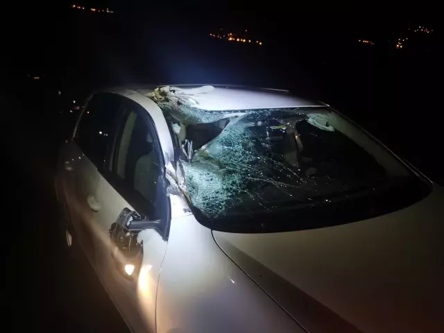 Tır ile tarım aracına çarpan otomobildeki 3 kişi yaralandı