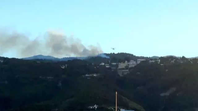 Orman yangını havadan ve karadan müdahaleyle kontrol altına alındı