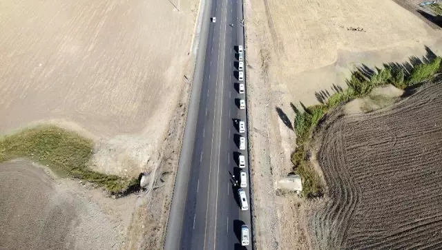 Jandarmadan servis araçlarına dronlu denetim